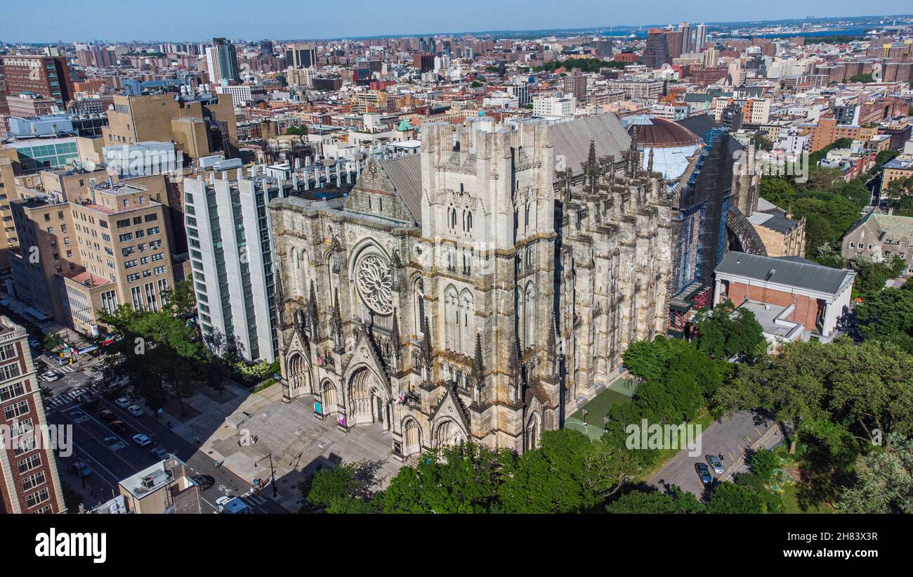 Cathedral of St. John the Divine, Episcopal Cathedral, UWS, Manhattan, NYC, USA Stock Photo
