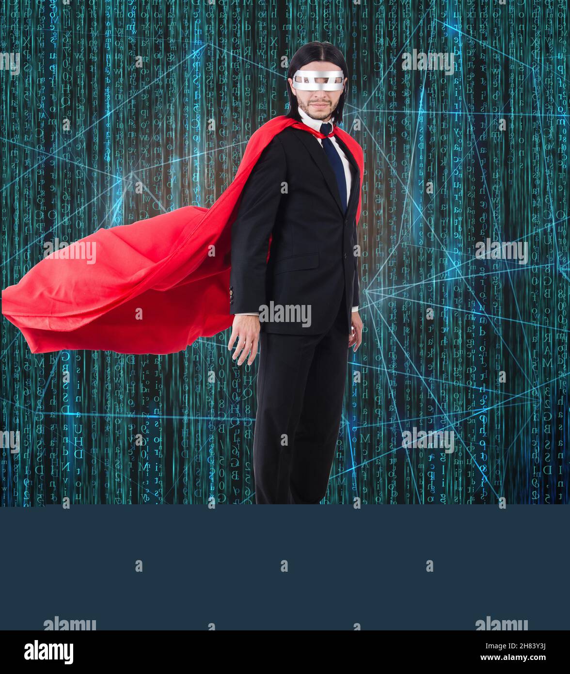 The man with superpowers ruling the world Stock Photo - Alamy