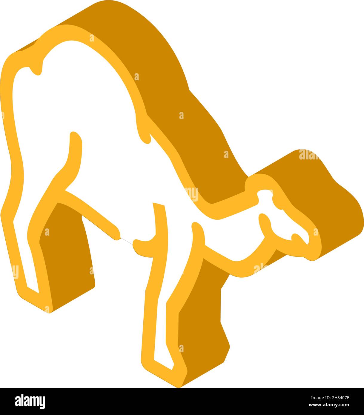 camel animal isometric icon vector illustration Stock Vector Image ...