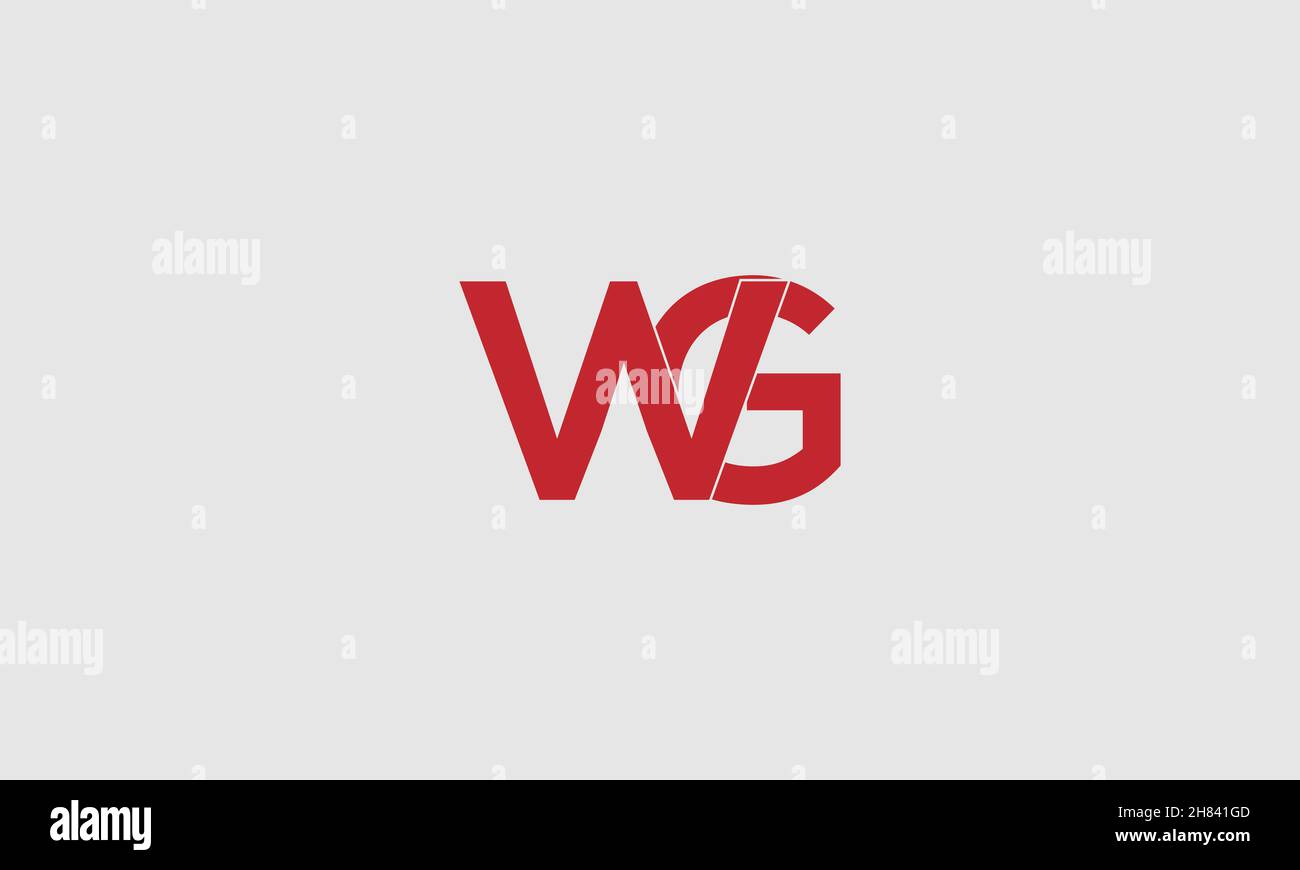 Letter WG Original monogram/icon design Stock Vector Image & Art - Alamy