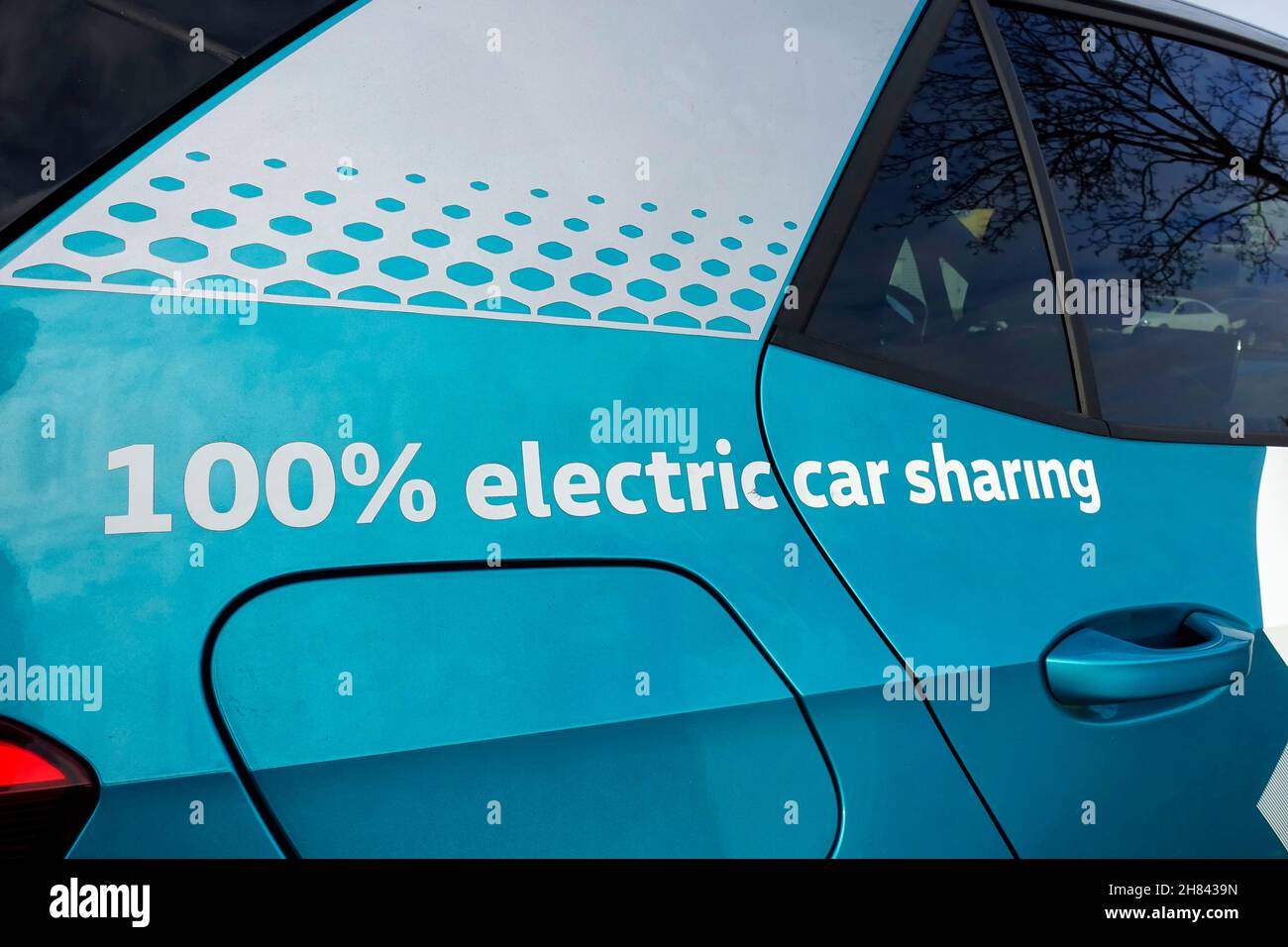 WeShare electric car sharing from Volkswagen Stock Photo Alamy