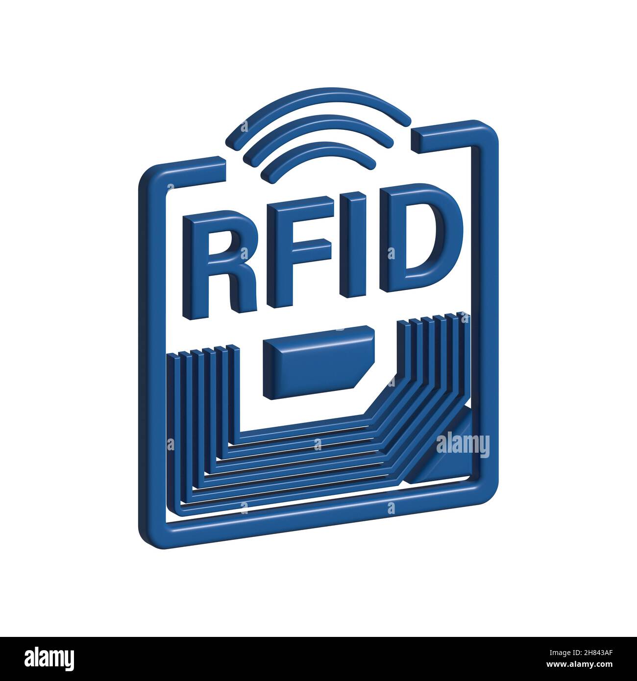 RFID Radio Frequency IDentification. Technology concept. Digital