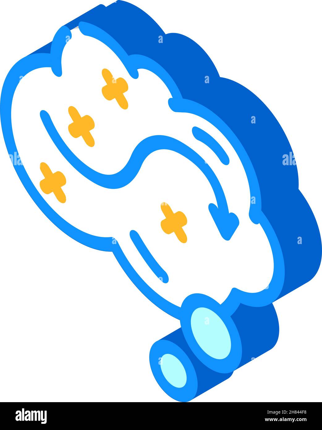 thinking over plan isometric icon vector illustration Stock Vector ...