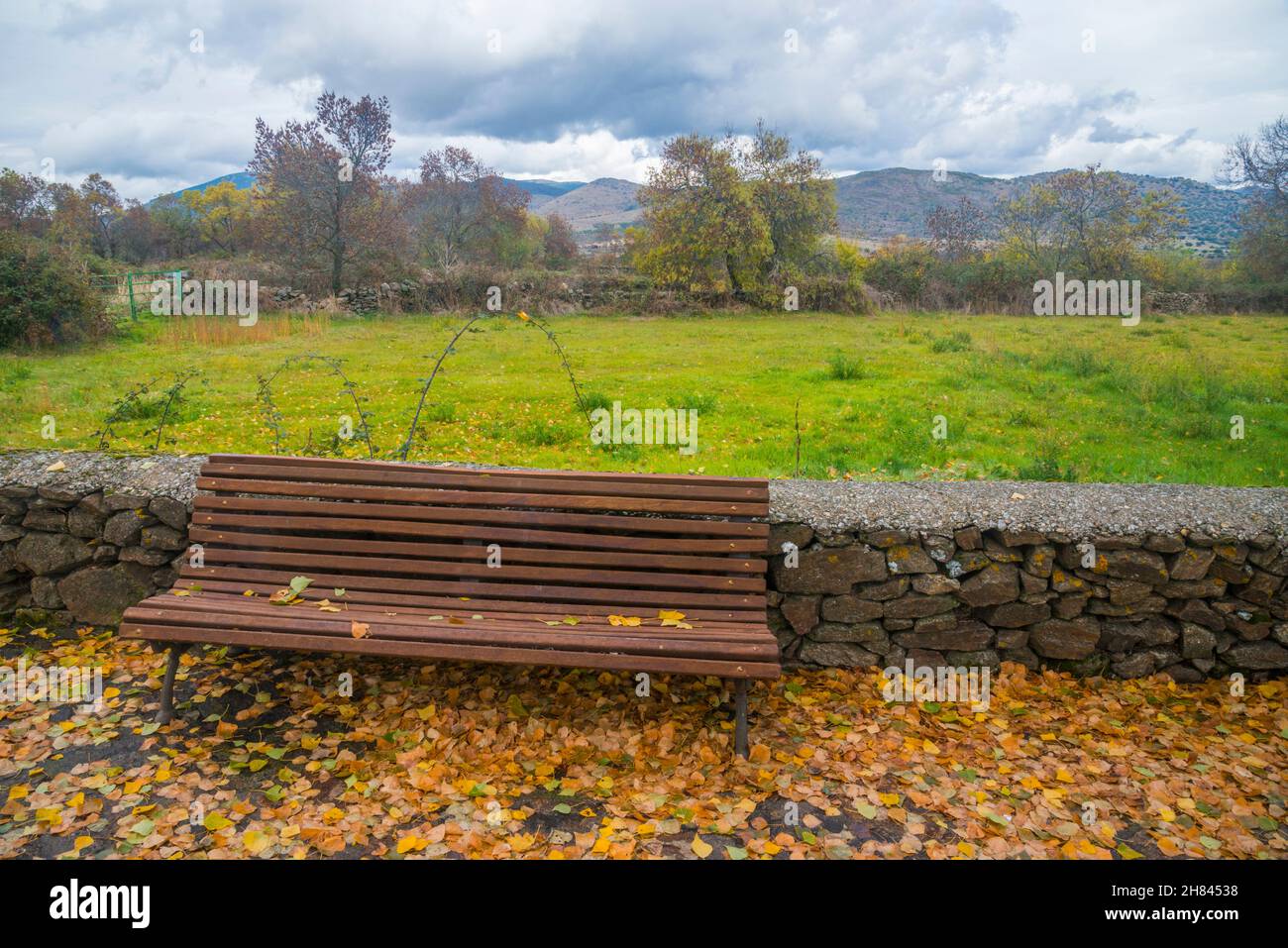 Autumn landscape. Piñuecar, Madrid province, Spain. Stock Photo