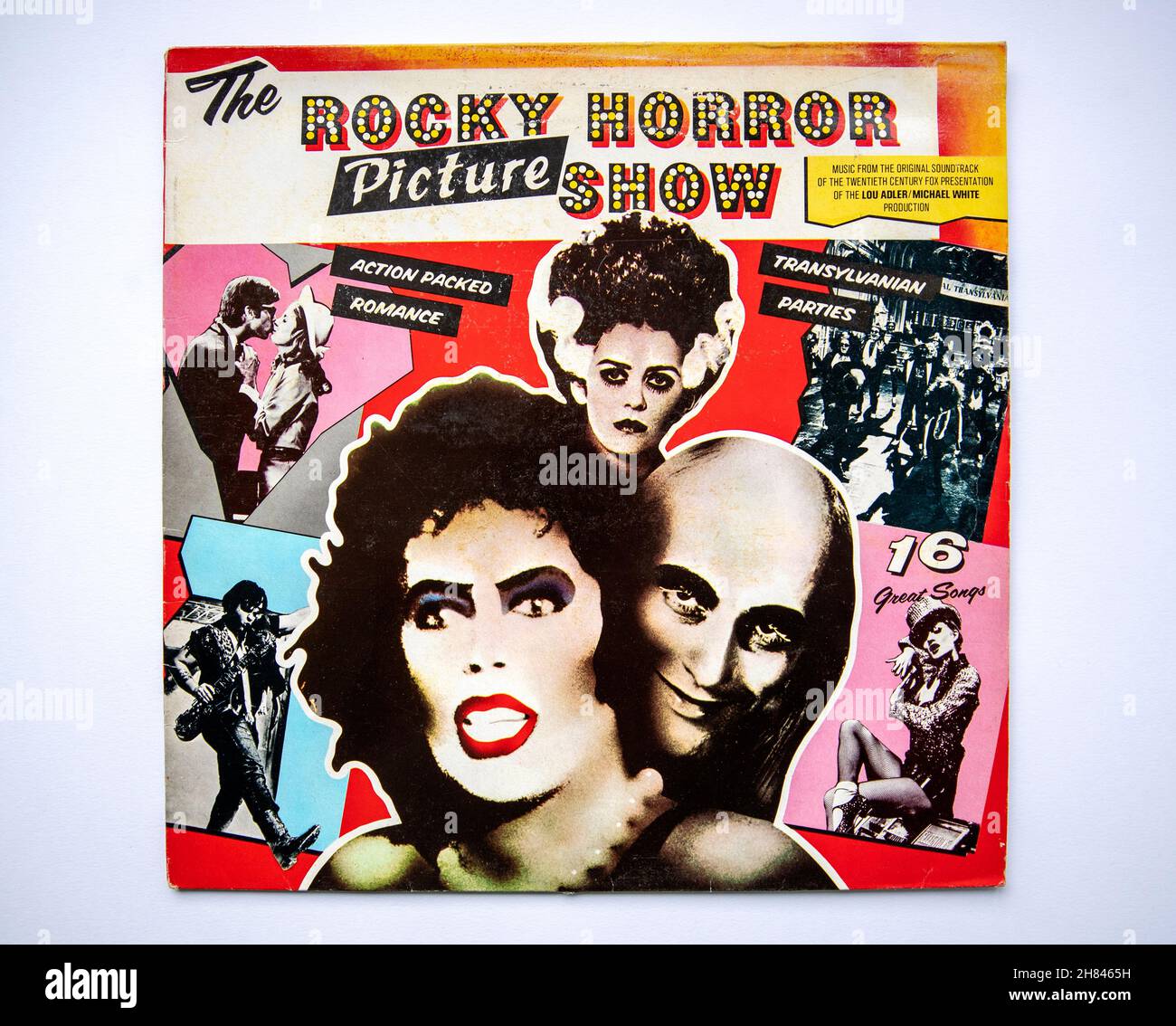 LP cover of the original soundtrack album to the 1975 film The Rocky Horror Picture Show Stock Photo