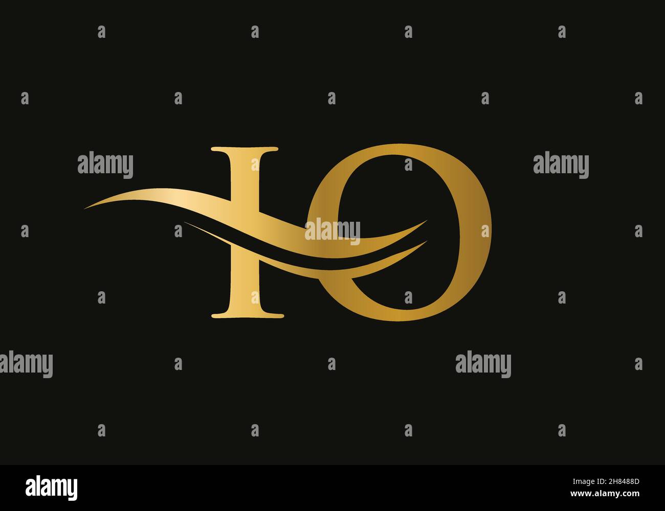 IO Letter Linked Logo for business and company identity. Initial Letter IO Logo Vector Template ...