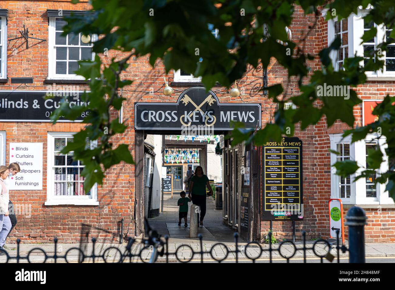 Cross Keys Mews, St Neots, Cambridgeshire. Stock Photo