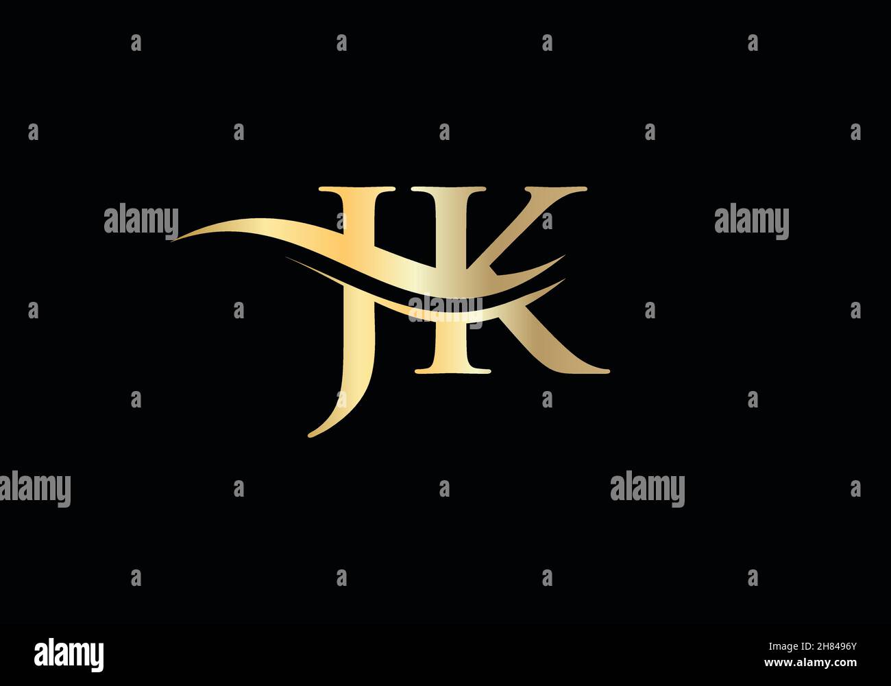Modern JK Logo Design for business and company identity. Creative JK ...