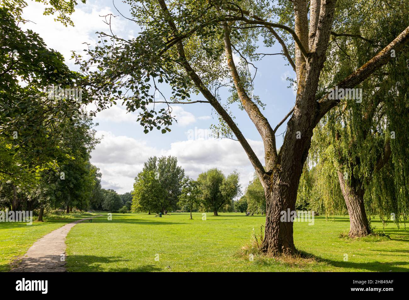 Riverside Park, St Neots, Cambridgeshire. Stock Photo