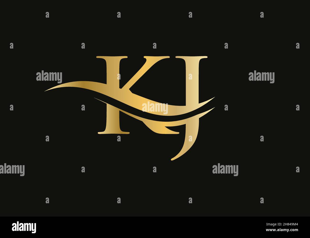 Letter kj logo hi-res stock photography and images - Alamy