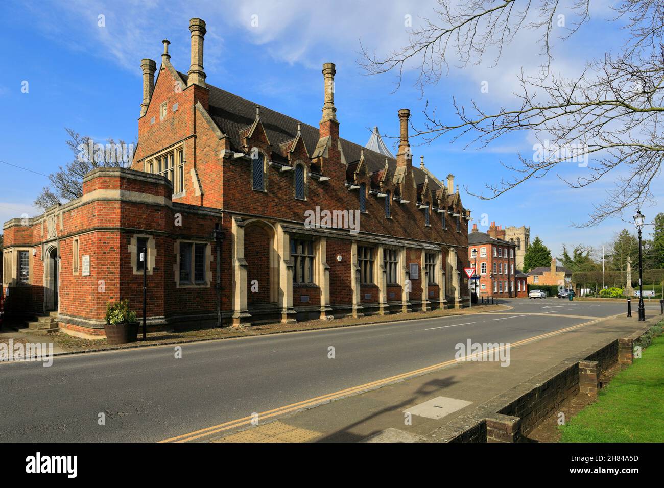 View of architecture in Woburn town centre, Bedfordshire, England Stock ...