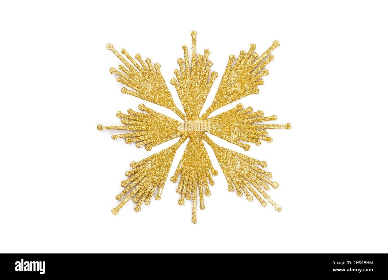 Christmas tree decoration star isolated on white background Stock Photo ...