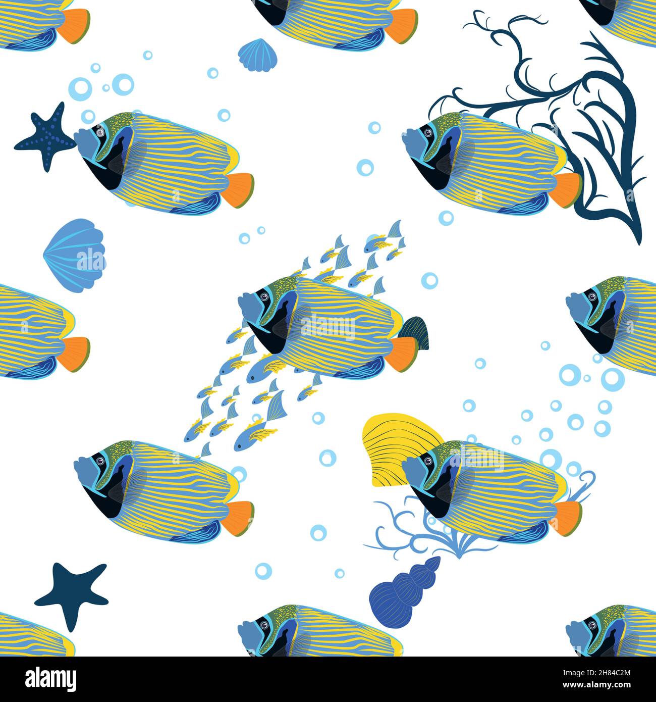 Blue caribbean sea patterns Stock Vector Images - Alamy
