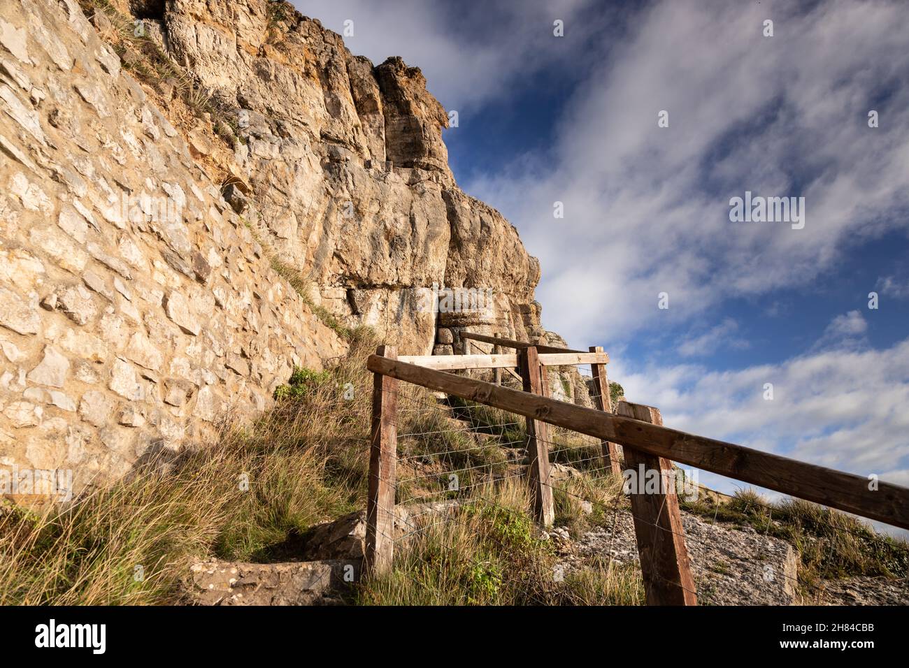 Great Orme limestone headland, Llandudno, North Wales coast Stock Photo