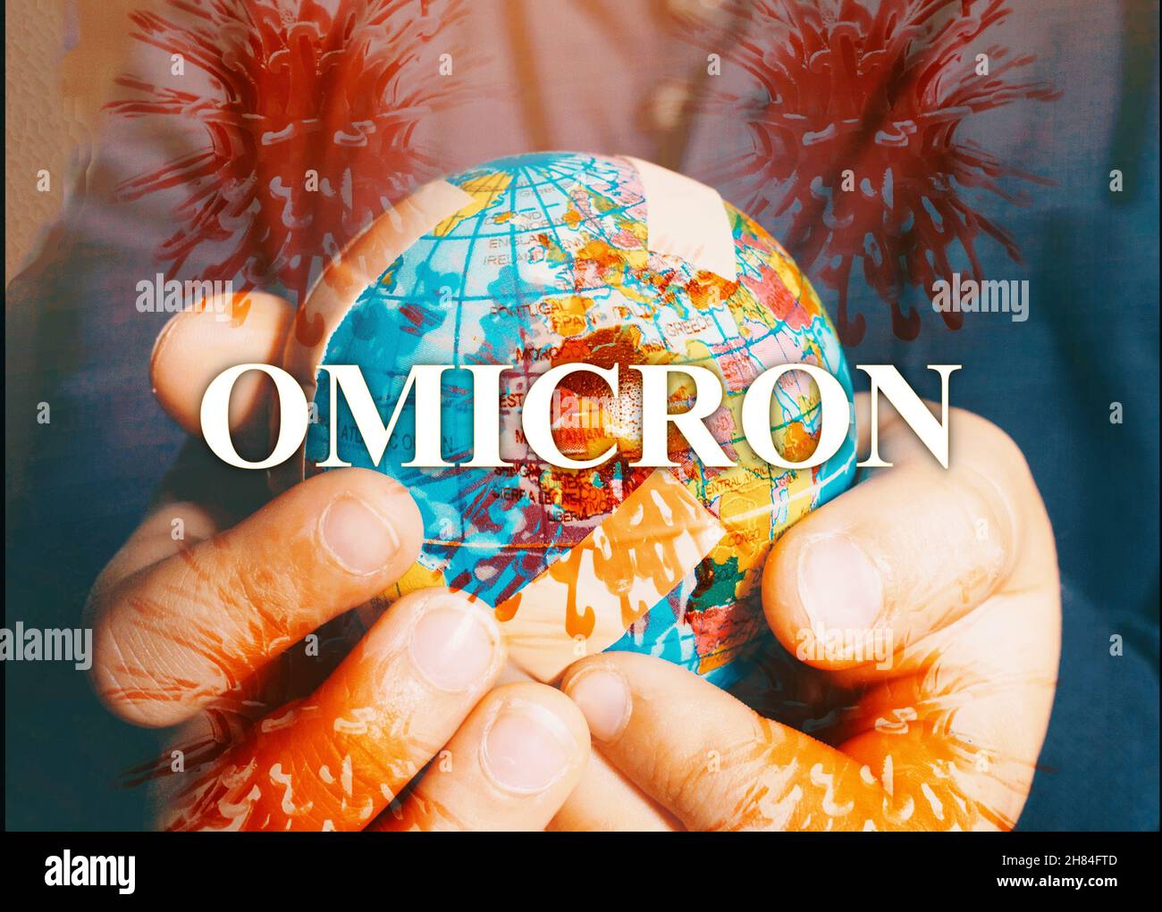 Concept of the new Variant Omicron Virus from Africa Stock Photo Alamy
