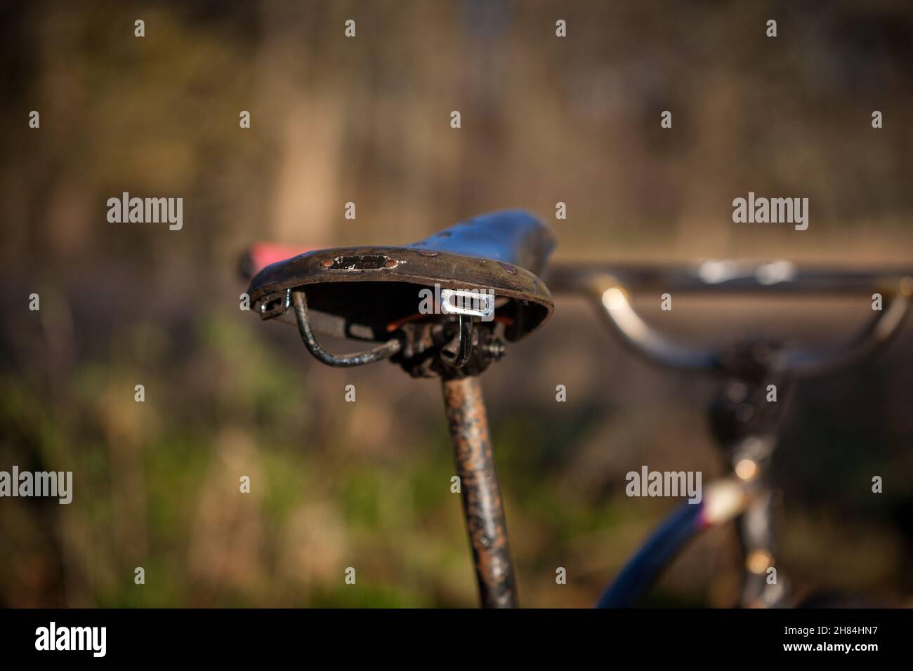 Custom Schwinn klunker mountainbike modified by The Vandal Metalworks Stock Photo