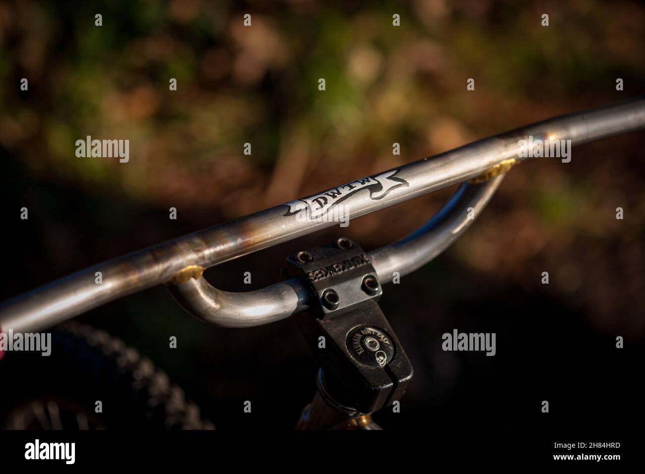 Custom Schwinn klunker mountainbike modified by The Vandal Metalworks Stock Photo