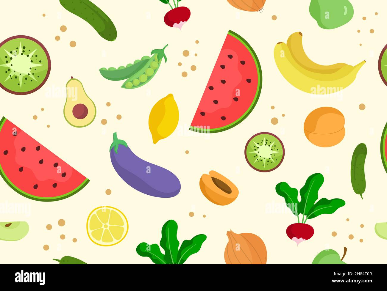 Seamless fruit pattern Stock Vector Image & Art - Alamy
