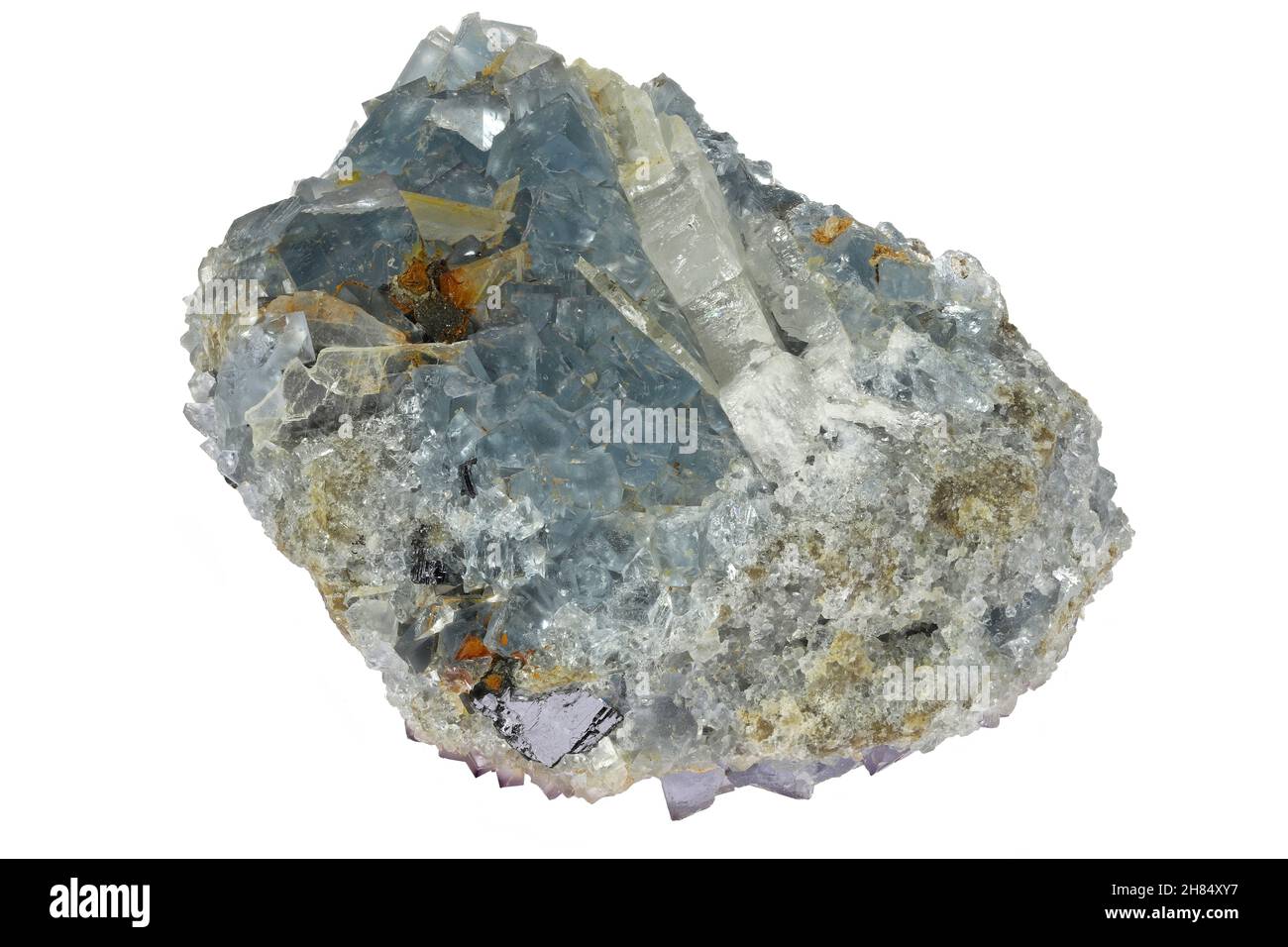 fluorite isolated on white background Stock Photo