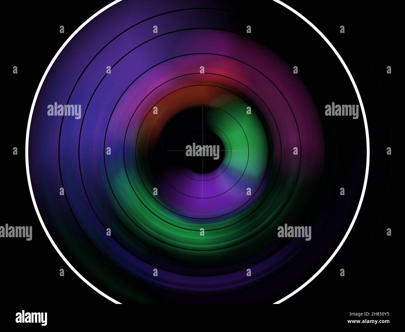 Beautiful Round Camera Lens Flare Illustration Effect Stock Photo Alamy