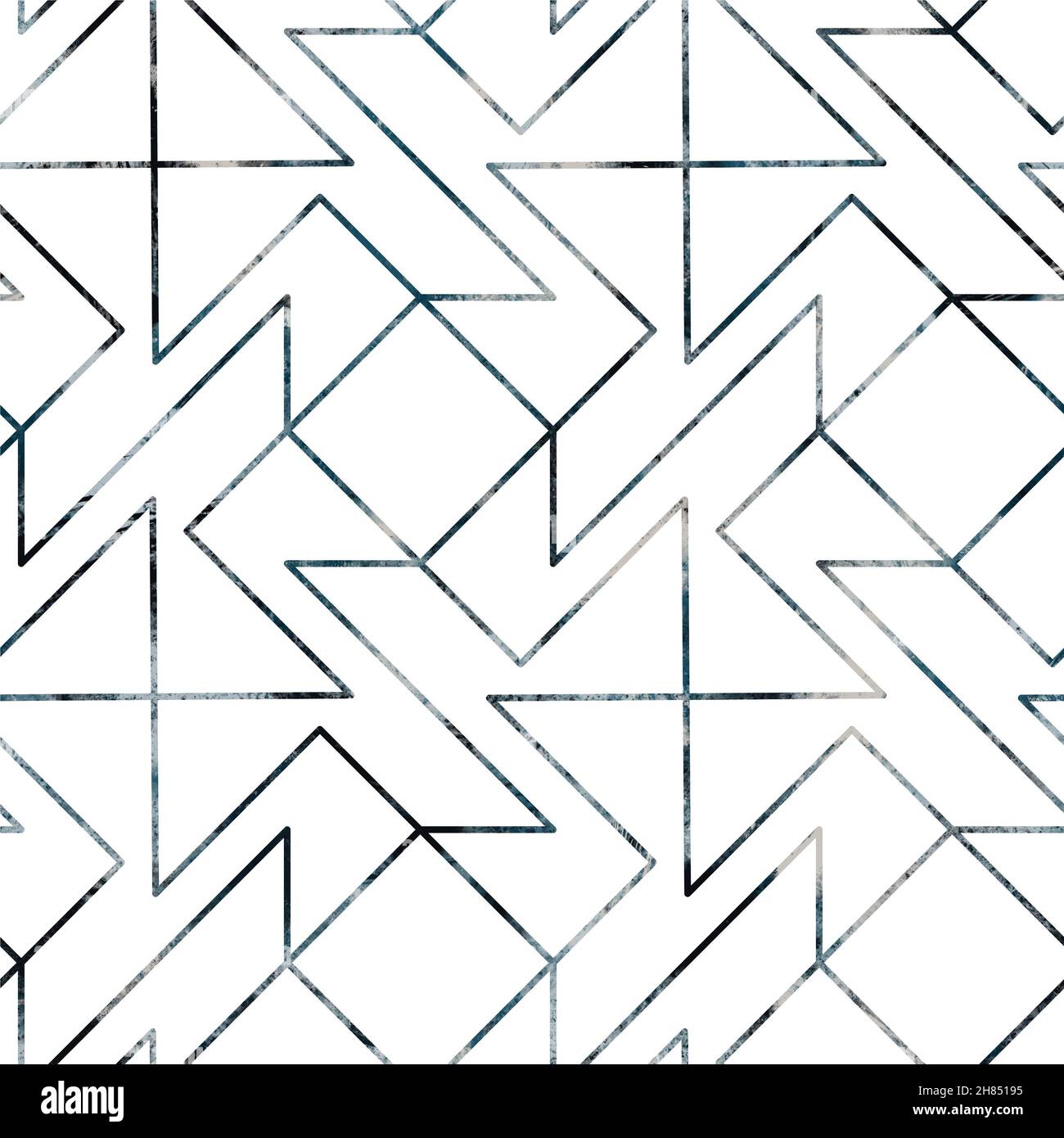 Seamless navy blue and white abstract grungy seamless surface pattern