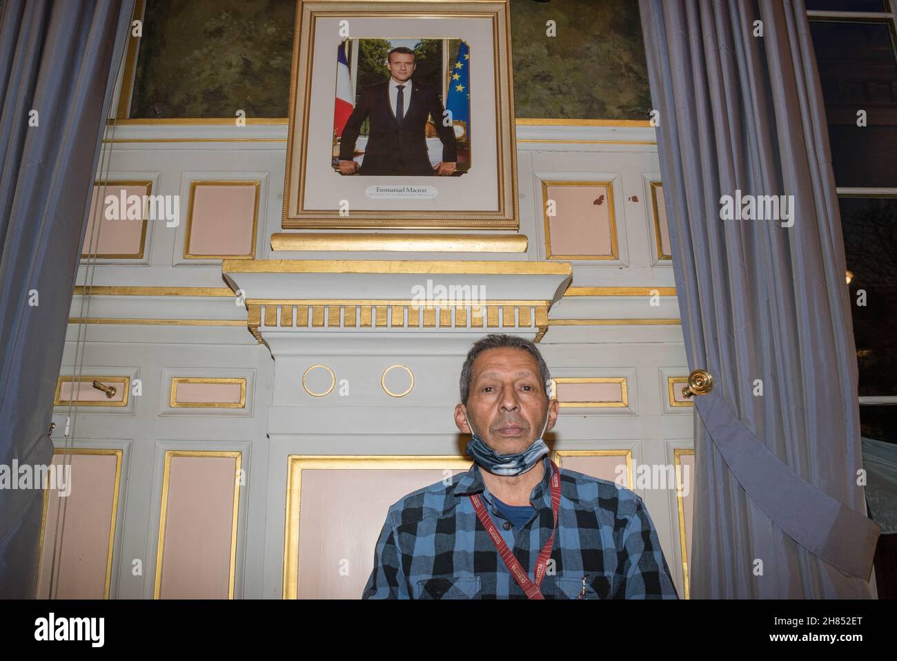 Paris : Conférence avec Brian Bouillon-Baker autour de son livre « Joséphine Baker l’universelle » à la Mairie du 16e arrondissement. Stock Photo