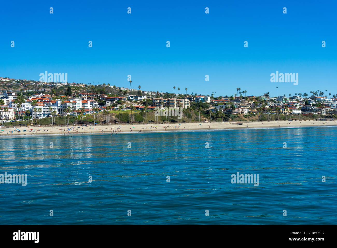 Coastal view of the Town of San Clemente, California Stock Photo
