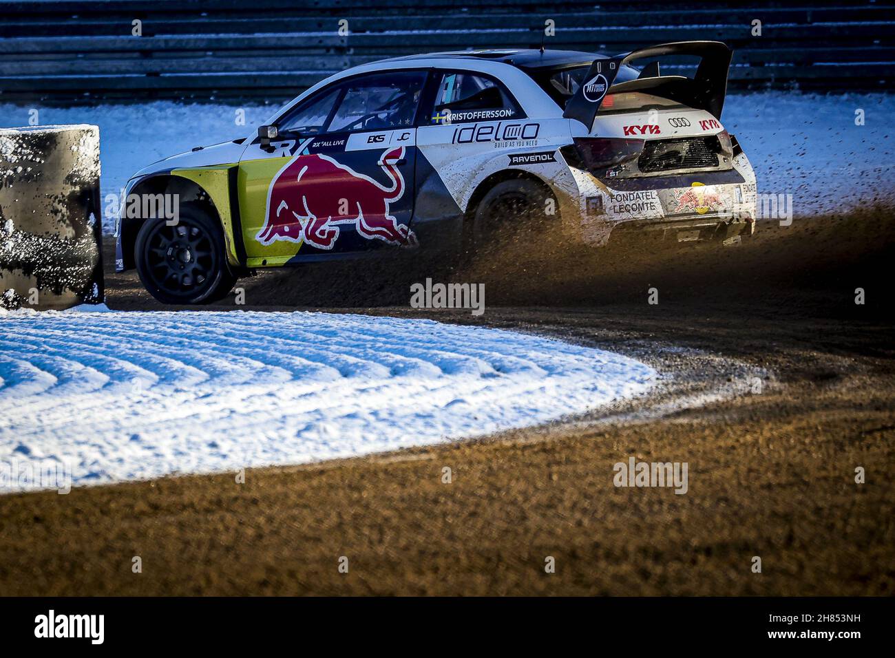 01 KRISTOFFERSSON Johan (SWE), team KYB EKS JC, Audi S1, World RX, action during the World RX of Germany, 8th and 9th round of the 2021 FIA World Rallycross Championship, FIA WRX, from November 27 and 28 on the Nurburgring, in Nurburg, Germany - Photo: Paulo Maria/DPPI/LiveMedia Stock Photo