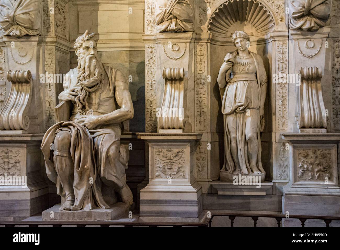 Statue of Moses by Michelangelo in Rome, Italy Stock Photo Alamy
