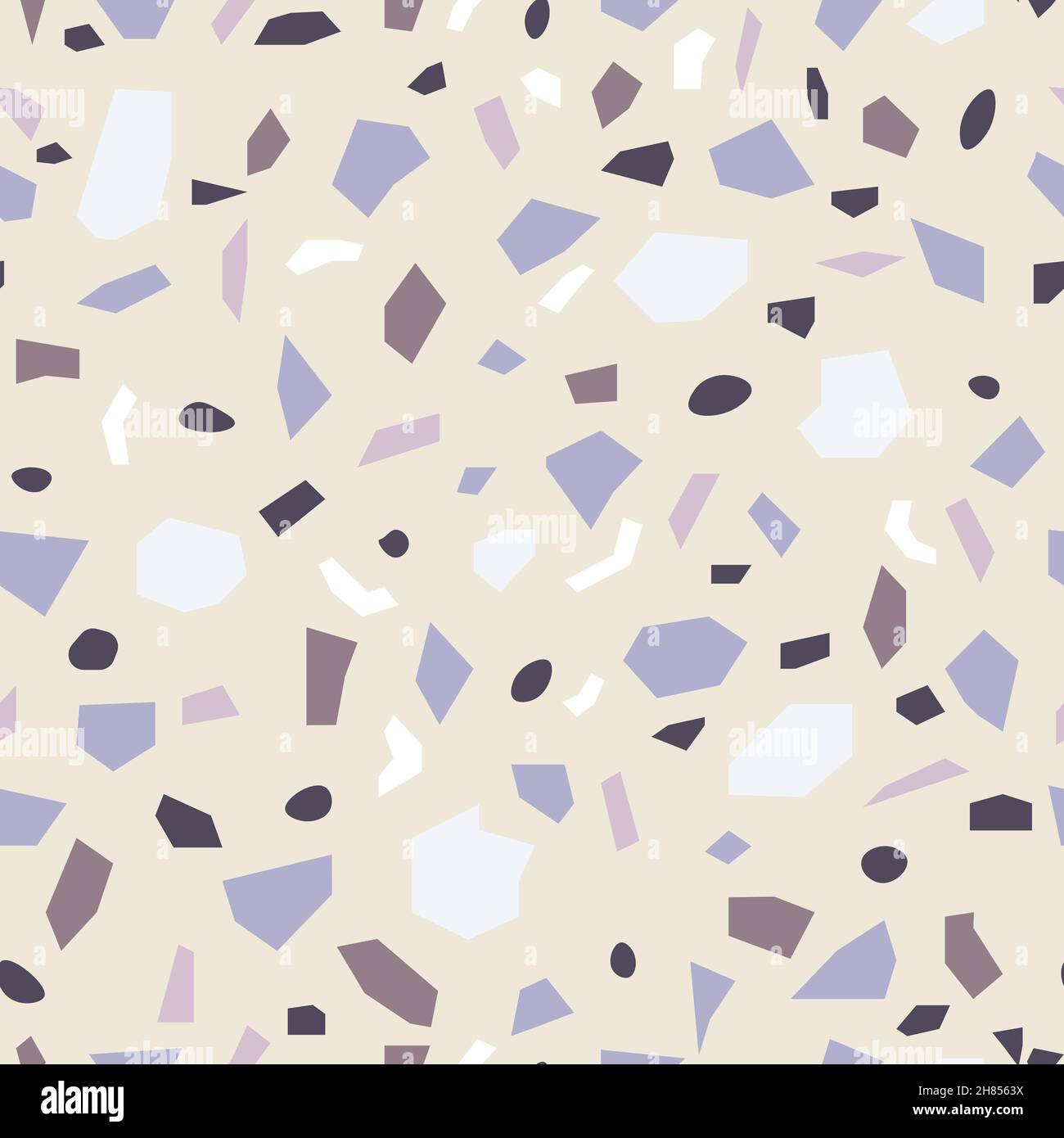 Terrazzo seamless pattern. Flooring mosaic texture. Vector floor with ...