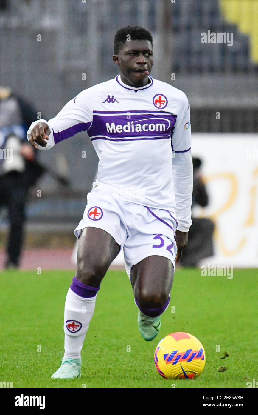 Empoli, Italy. 27th Nov, 2021. Alfred Duncan (Fiorentina) during Empoli FC  vs ACF Fiorentina, italian soccer