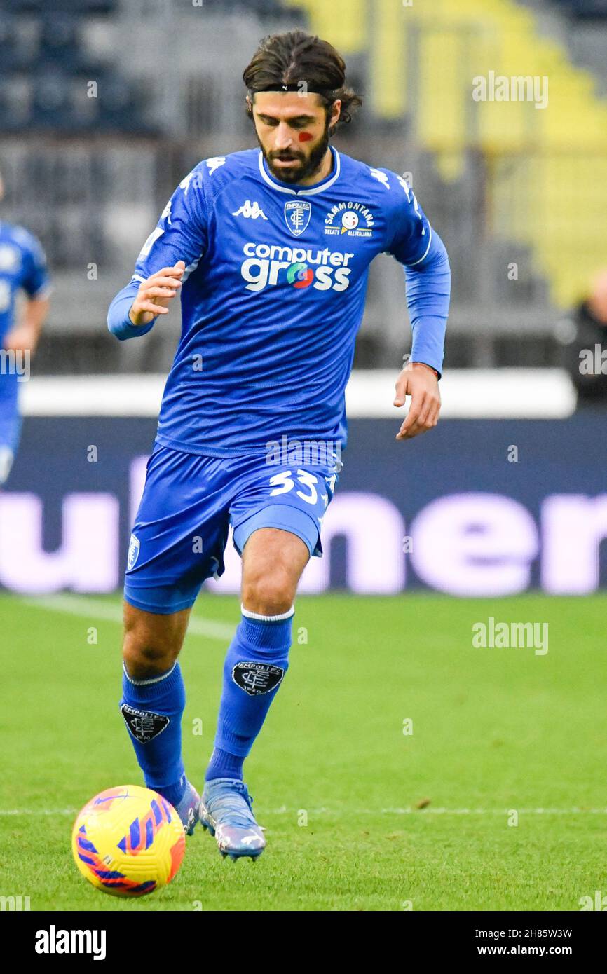 Empoli, Italy. 27th Nov, 2021. Alfred Duncan (Fiorentina) during Empoli FC  vs ACF Fiorentina, italian soccer