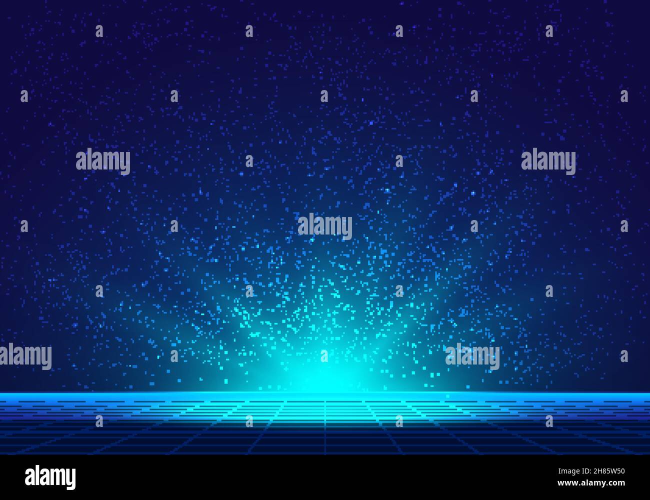 Blue Abstract Effect Rising Abstract technology futuristic blue lighting rays rising explosion ...