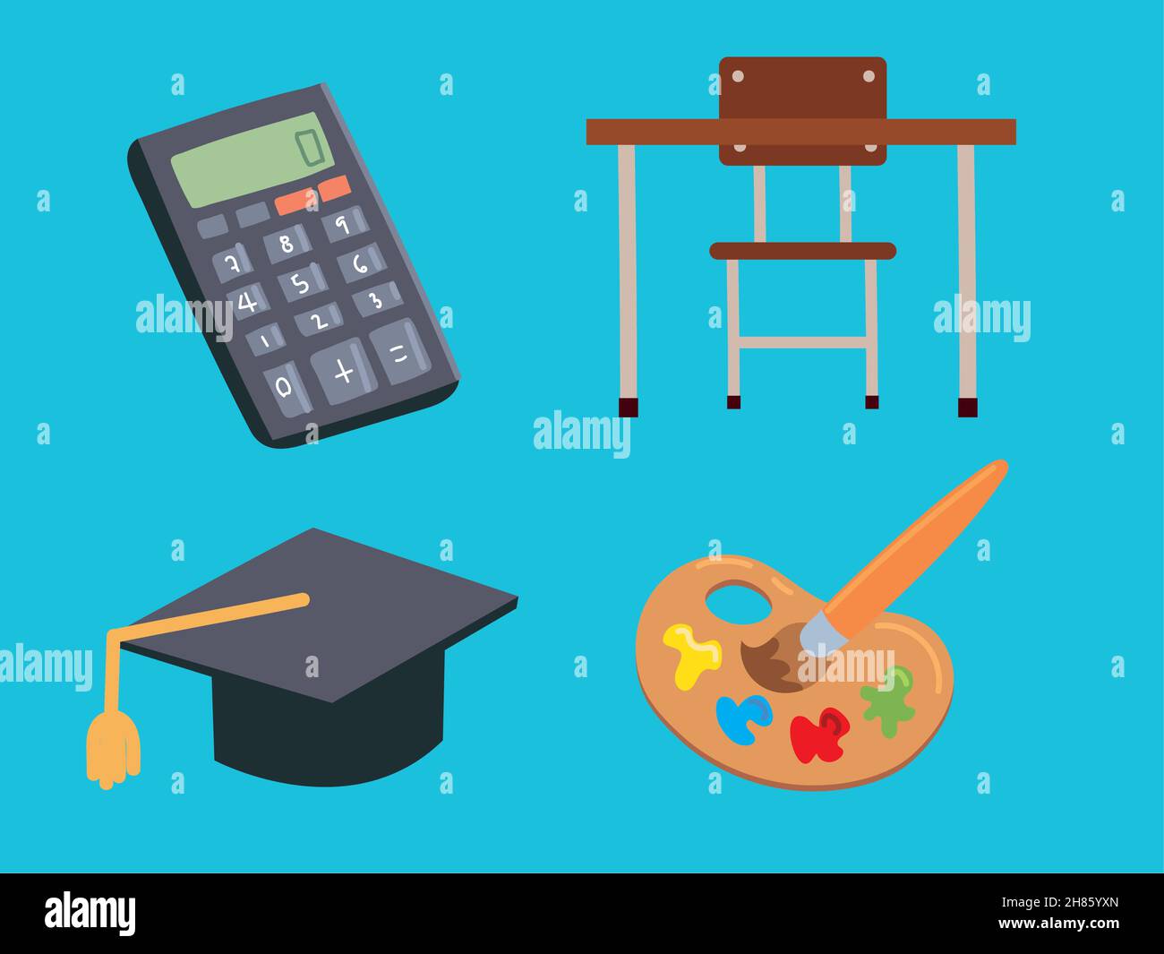 school icon set Stock Vector Image & Art - Alamy
