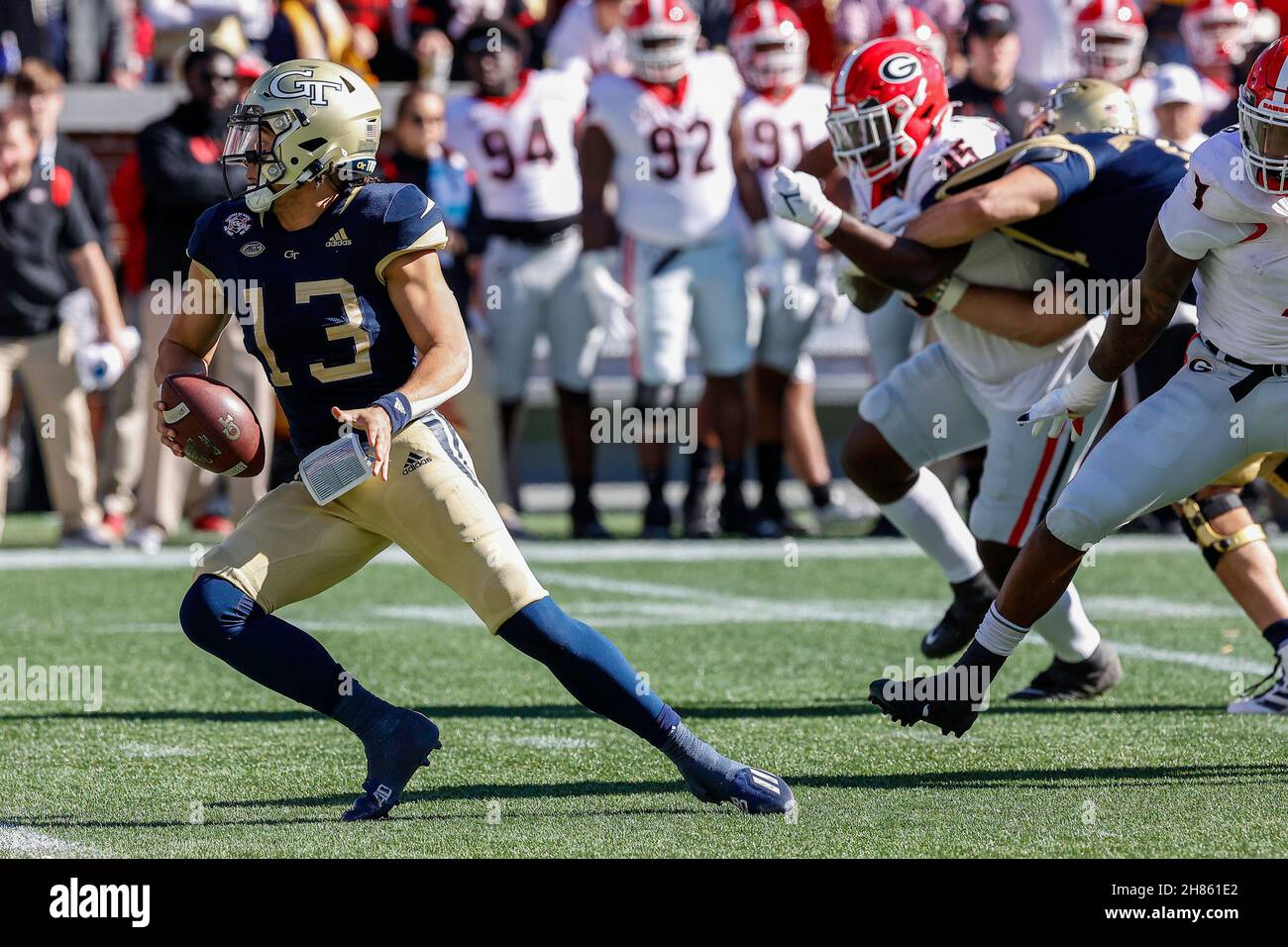 Jogo De Futebol De Georgia Tech Foto Editorial - Imagem de espectador, jogar:  63107021