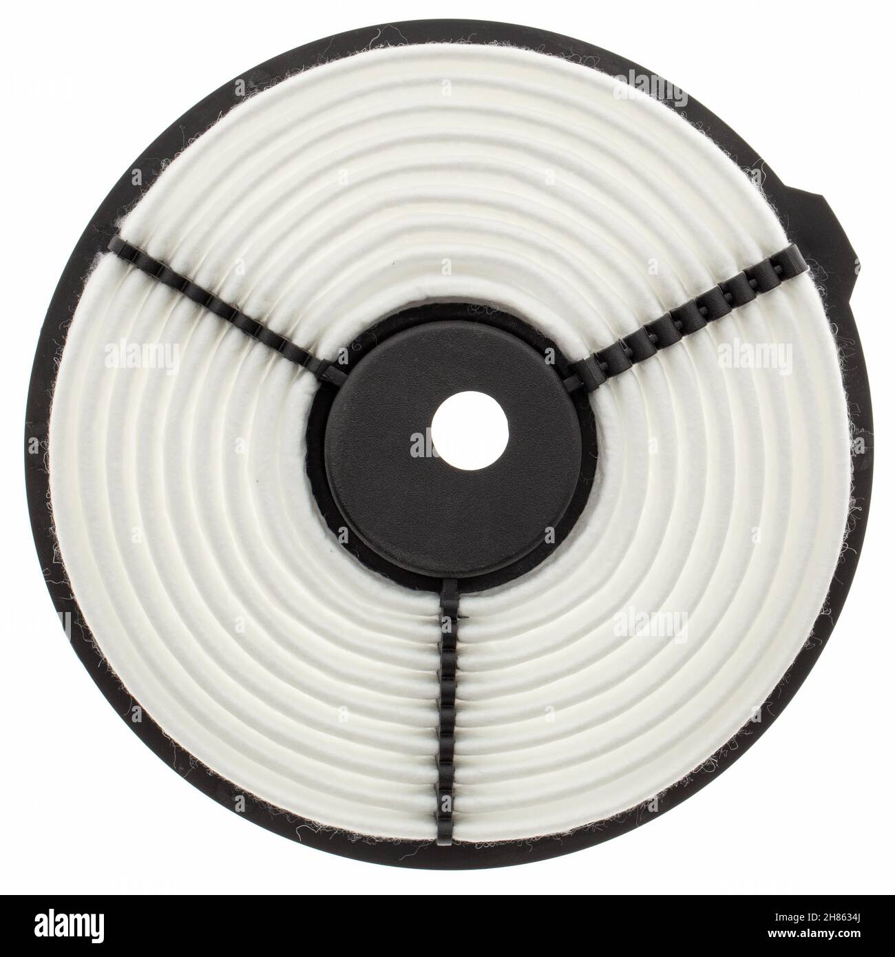 Car air filter, isolated on white background Stock Photo - Alamy