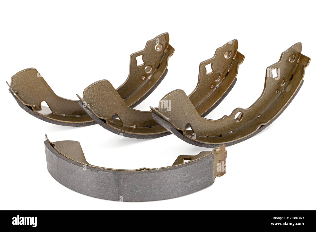 Set of asbestos brake pads, replacement spare parts of the car brake