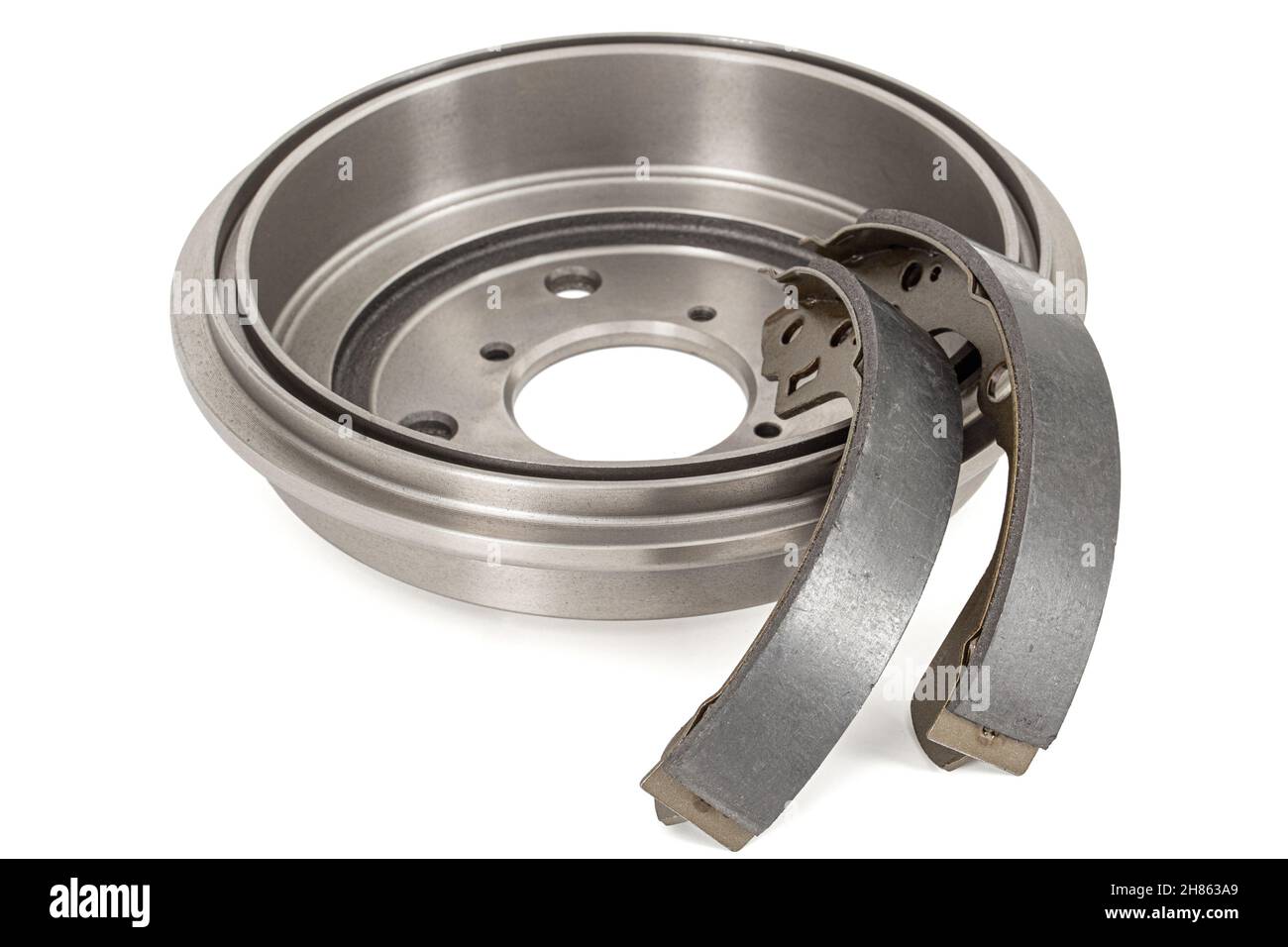 Asbestos brake pads and drum, replacement spare parts of the car brake