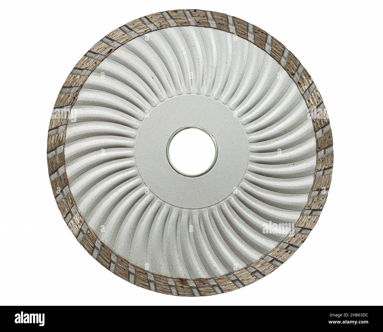 Cutting disk with diamonds, diamond disc for concrete, isolated on