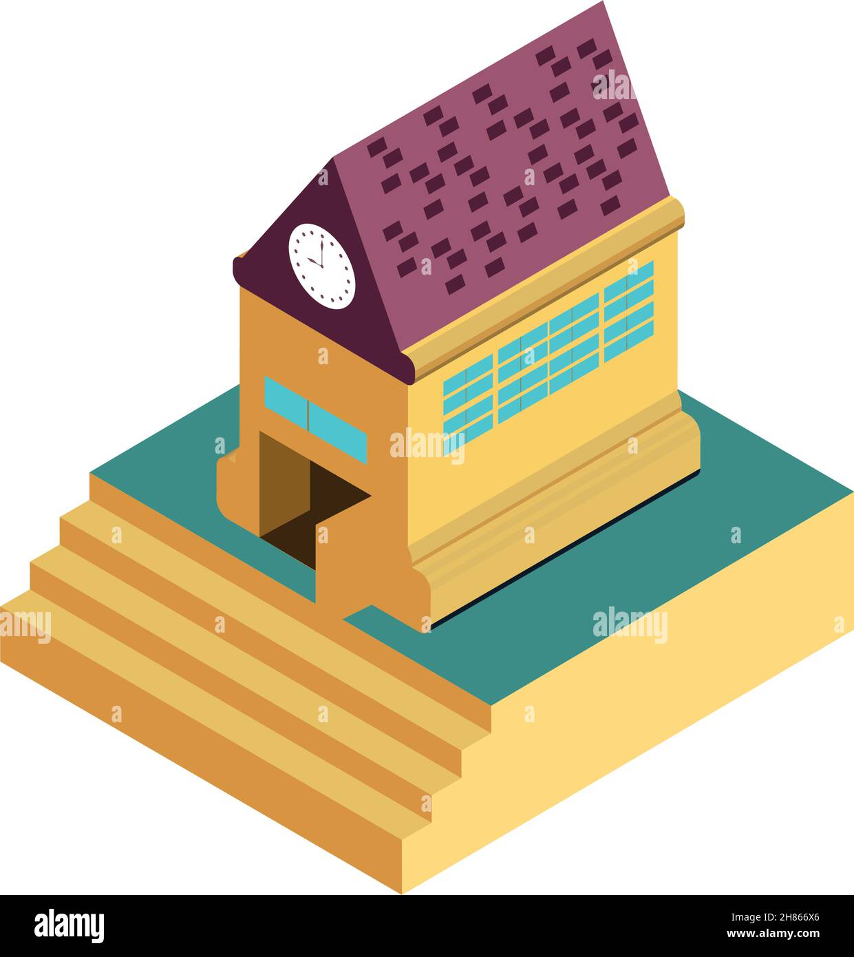 school building icon Stock Vector Image & Art - Alamy