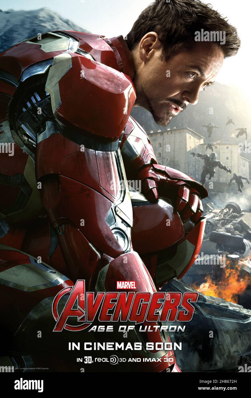 RELEASE DATE: May 1, 2015. TITLE: Avengers: Age of Ultron STUDIO: Marvel Studios.DIRECTOR: Joss Whedon. PLOT: When Tony Stark tries to jumpstart a dormant peacekeeping program, things go awry and it is up to the Avengers to stop the villainous Ultron from enacting his terrible plans. PICTURED: (Cobie Smulders), Steve Rogers/Captain America (Chris Evans), James Rhodes/War Machine (Don Cheadle), Dr. Cho (Claudia Kim), Thor (Chris Hemsworth), Tony Stark/Iron Man (Robert Downey Jr.), Clint Barton/Hawkeye (Jeremy Renner), Bruce Banner/Hulk (Mark Ruffalo), and Natasha Romanoff/Black Widow (Scarlett Stock Photo