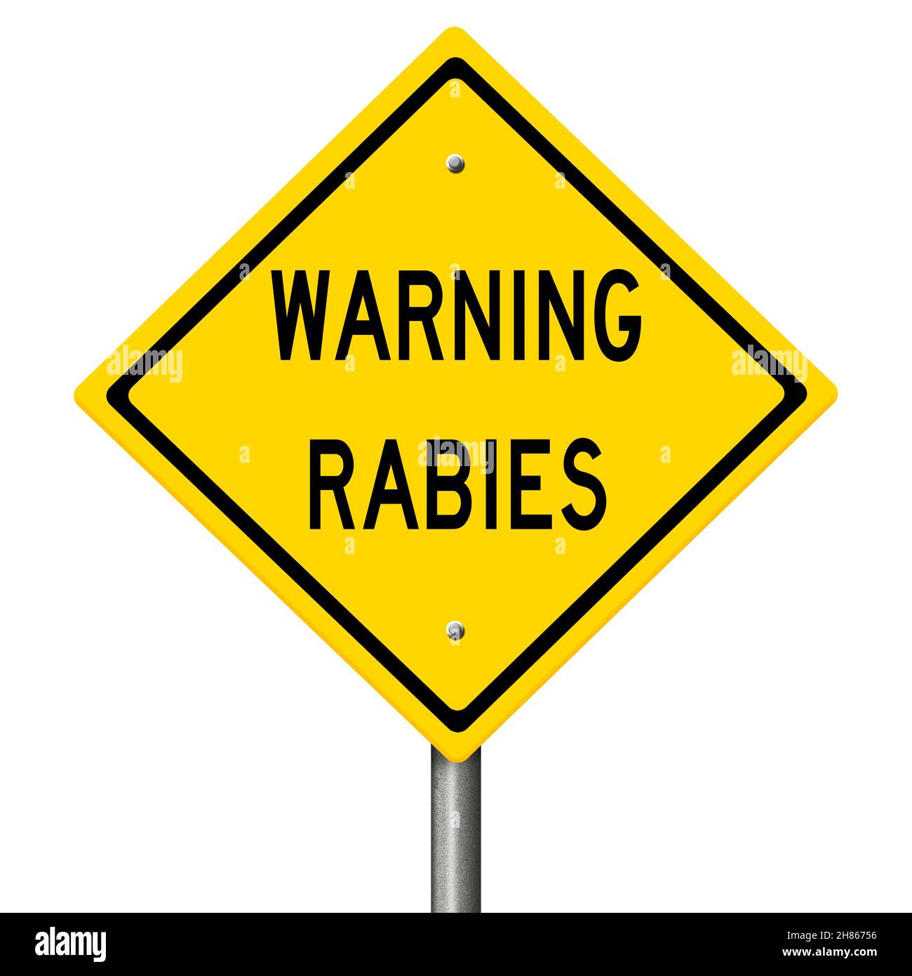 Rabies warning sign hi-res stock photography and images - Alamy
