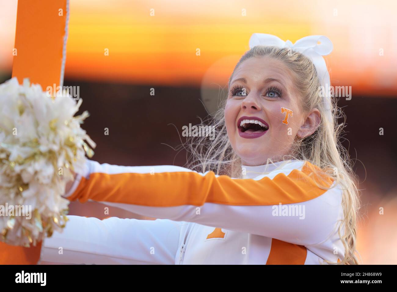 November 27, 2021 Tennessee Volunteers cheerleader during the NCAA