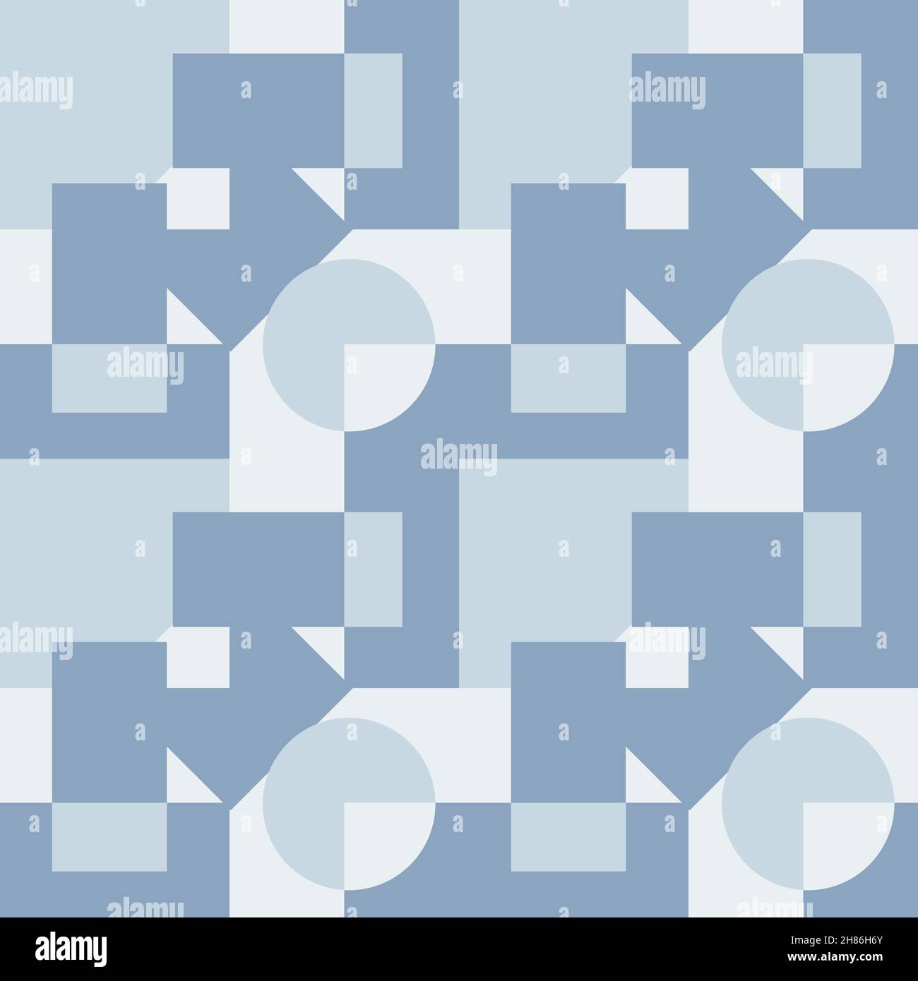 Seamless pattern, infinite texture - Illustration - on a square background - geometric shapes, abstract pattern - graphics. Design elements - Decorati Stock Vector