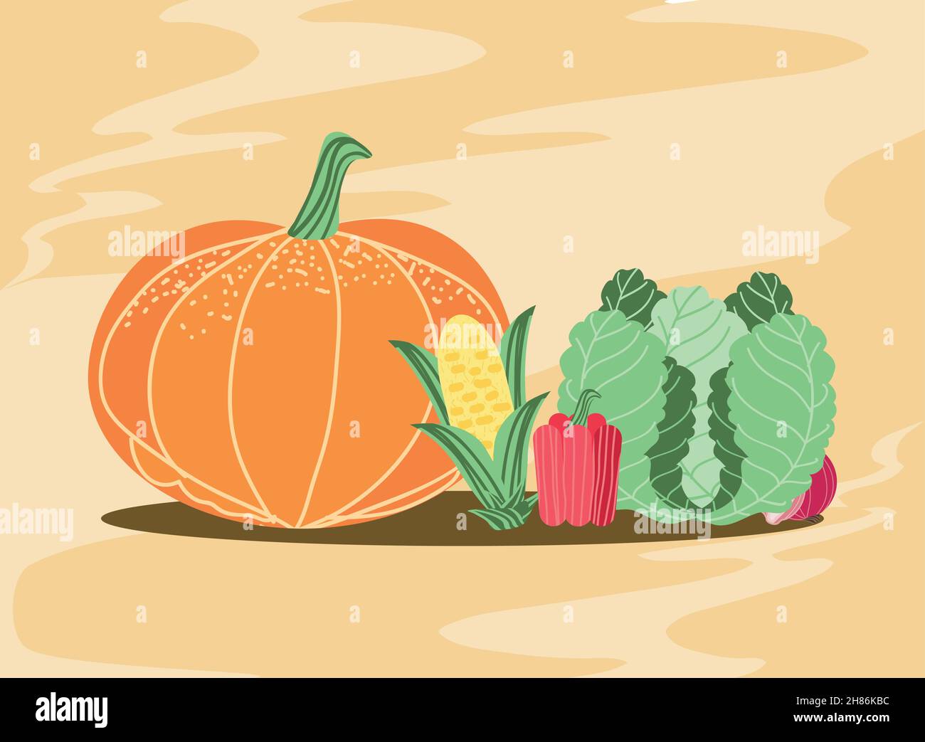 organic food vegetables Stock Vector Image & Art - Alamy