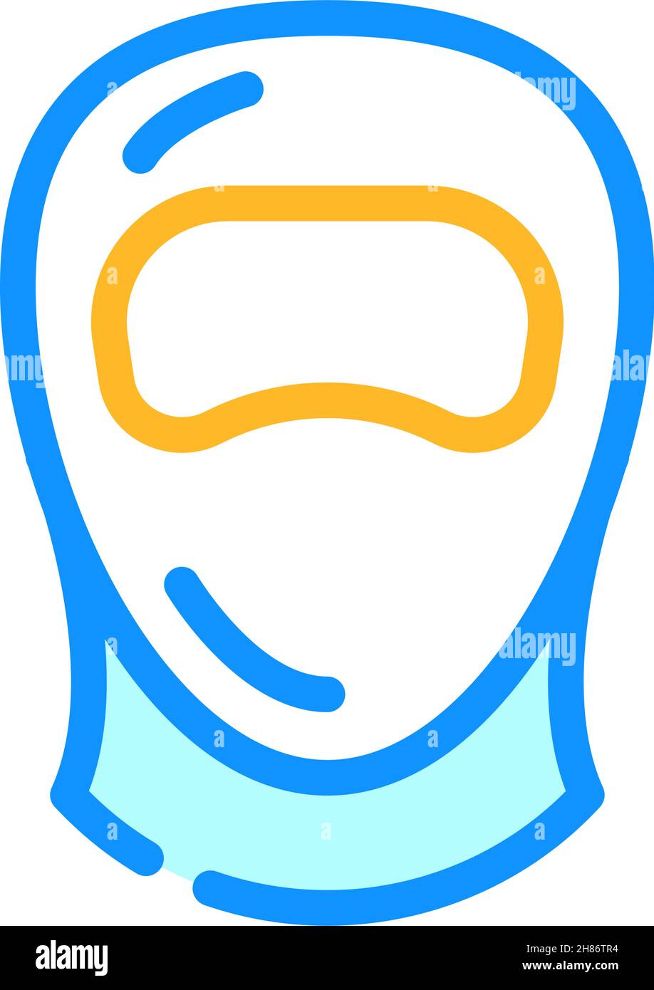 diving helmet color icon vector illustration Stock Vector