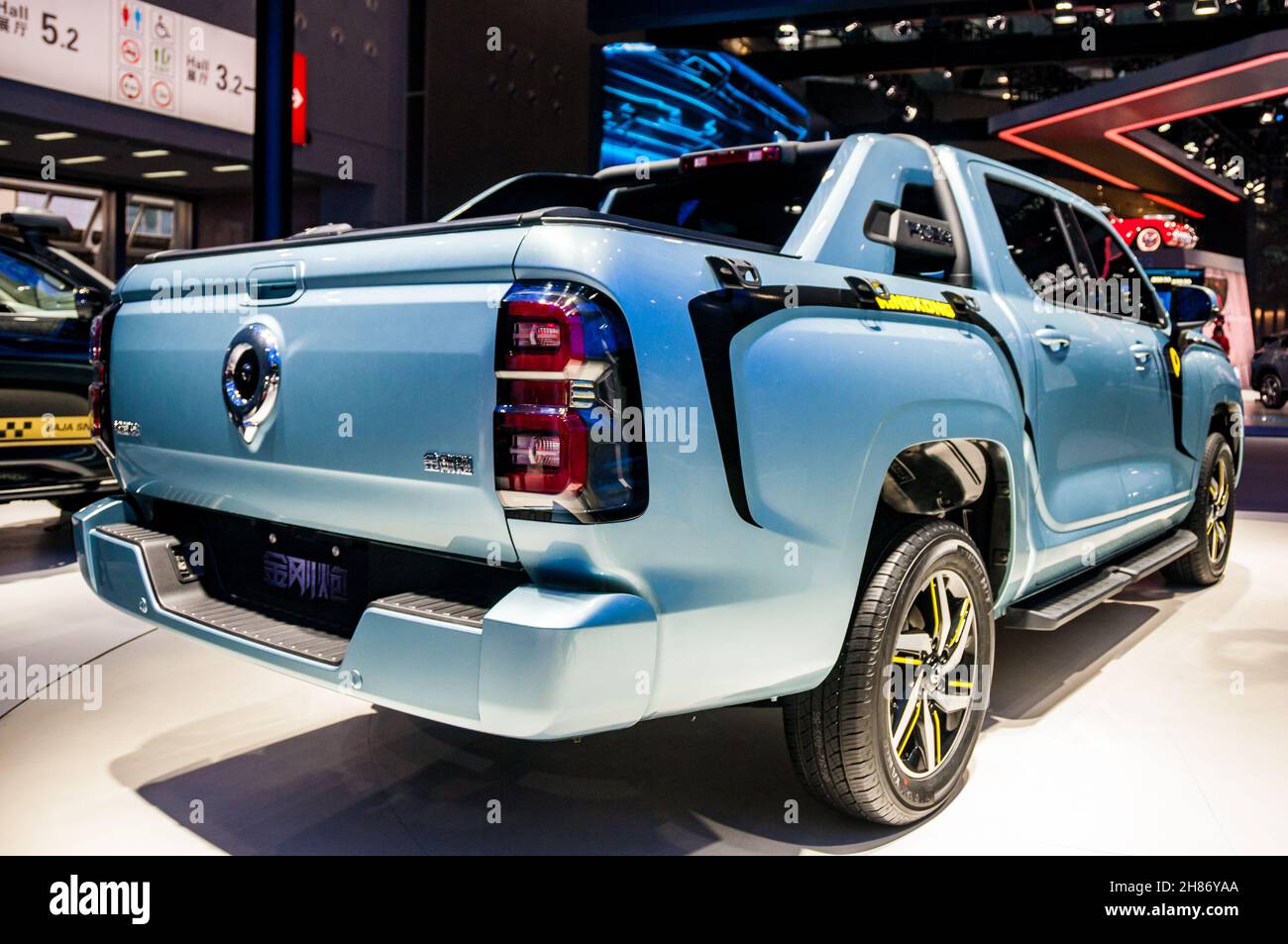 GWM Poer King Kong Canon pickup truck on display at the 2021 Guangzhou