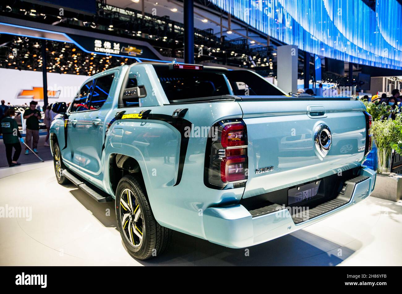GWM Poer King Kong Canon pickup truck on display at the 2021 Guangzhou