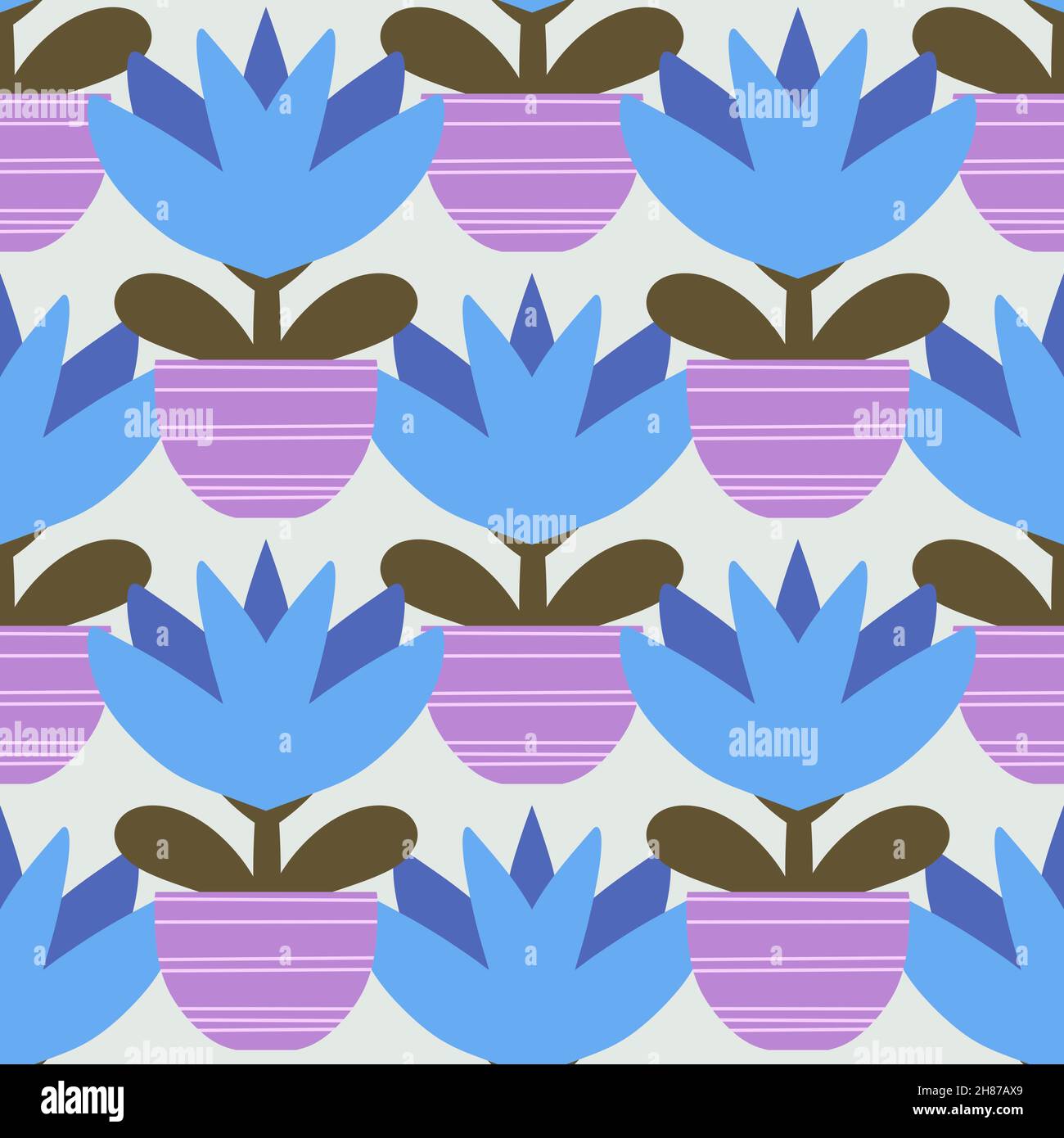Geometric floral seamless pattern with flower for wallpaper and fabrics ...
