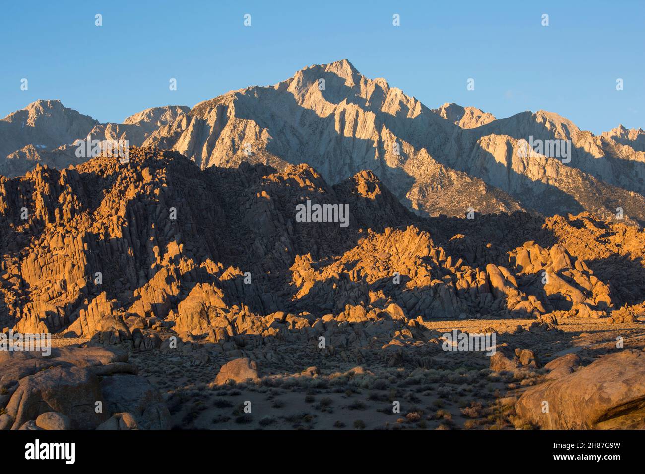 Alabama Hills National Scenic Area, Lone Pine, California, USA. View 